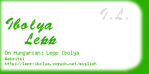ibolya lepp business card
